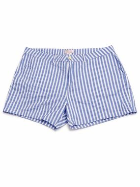 Stella Parker Collection Blue White Striped Shorts Women’s Size 14 Cotton Preppy